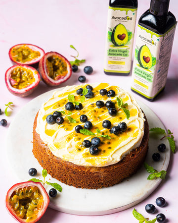 Avocado Oil Passion Fruit Cake